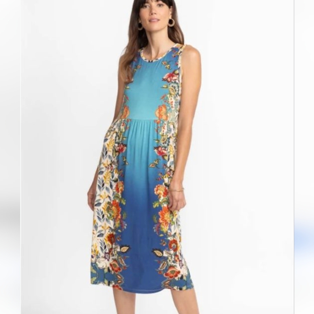Johnny Was Blu easy Fit Tank Dress Size XL